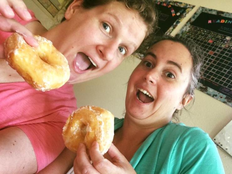 Sara and Kristi donuts